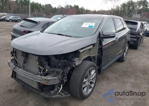 2017 Ford Edge Titanium from USA, damaged, VIN 2FMPK4K97HBB33341